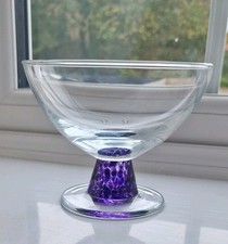 Denby Storm - Glass Footed Bowl or Dessert Dish or Sundae Bowl