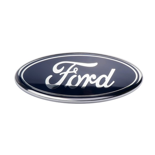 Blue silver rear boot badge - silver,