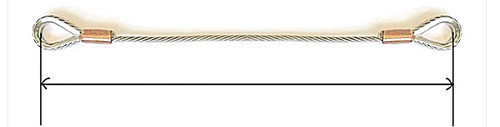 Wire strop made measure - wire, to