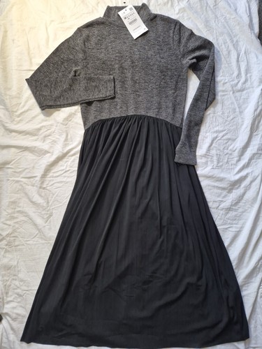Zara grey jumper - grey, black