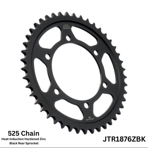 Sprocket black zinc rear - black,