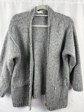 ZARA Grey Chunky Knit Cardigan