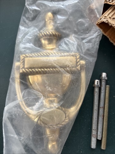 Brass door knocker - brass,