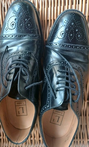Loake polished black leather - loake,