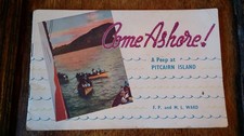 1939 COME ASHORE!  A PEEP AT PITCAIRN ISLAND - FP & ML WARD - 1ST ED. ILLUST.