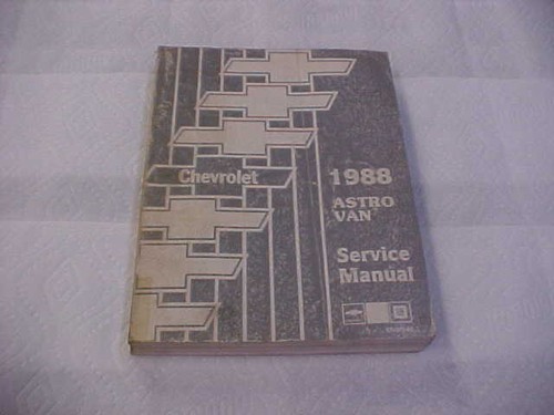 Chevy 1988 astro van service - chevy,