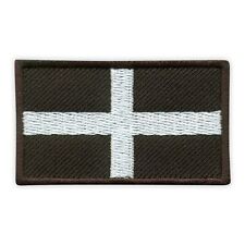 Flag of Cornwall - Saint Piran's Flag Patch/Badge Embroidered
