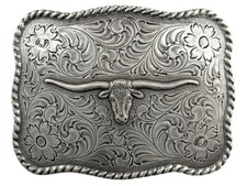 Longhorn Steer Trophy Sterling