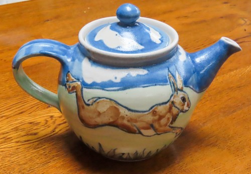 Stunning studio pottery teapot - pottery,