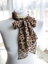 Animal Print Scarf Necklace