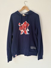Adidas London 2012 Olympic Games hoodie Navy Blue Mens UK Size L Good Condition