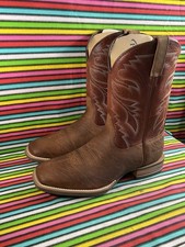 Vintage Style Men’s Dusty Rider Cowboy Western Roper Biker Riding Boots Uk 9.5 M
