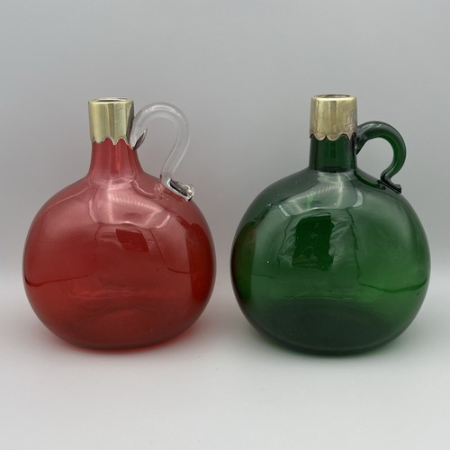 Antique pair cranberry pink - pair,