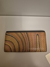 paul smith vintage large leather swirl design purse. 