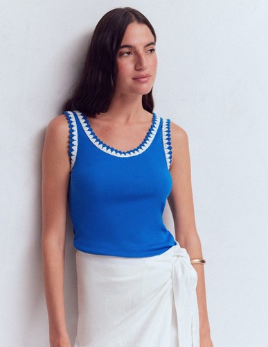 Boden maddie trim detail vest - trim,