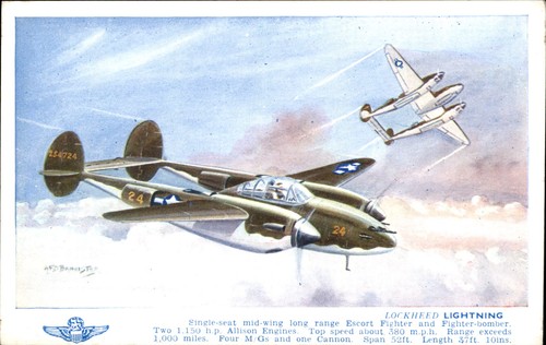 Lockheed lightning fighter - lockheed,