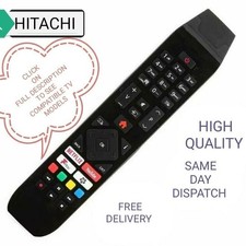 Remote RC43141 Replacement for Hitachi Smart LED TV with YouTube Netflix Buttons