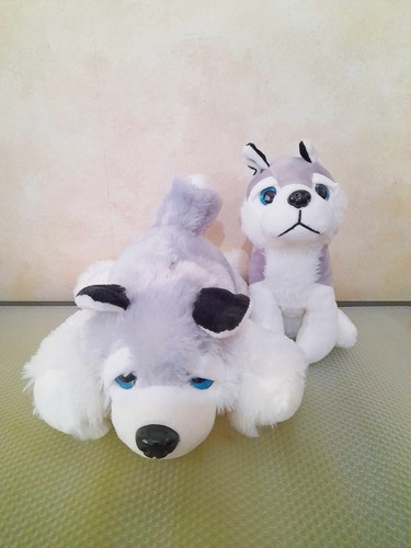 Husky dog soft toy bundle - husky, of