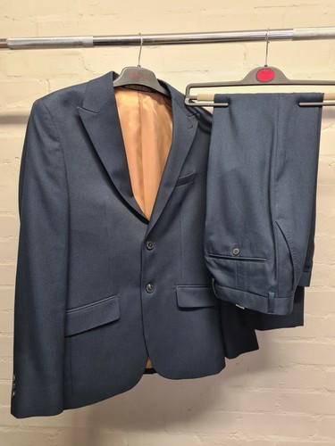 Mens blue slim suit matalan - mens,