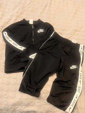 Nike Black and white Tracksuit Girls Kids Large Teen