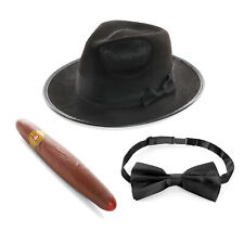 WINSTON CHURCHILL HAT, CIGAR, BOWTIE PRIME MINISTER FANCY DRESS COSTUME SET