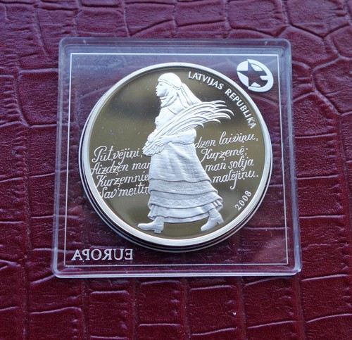 Latvia lats 2008 silver - latvia,