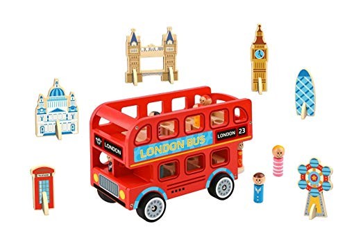 Wooden london bus - london, 10