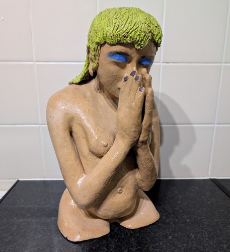 Signed studio pottery female - signed,