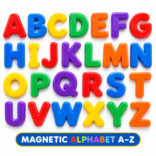 Magnetic alphabet letters - magnetic,