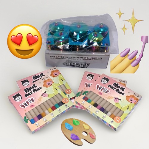 Nail art set kit - nail, dish