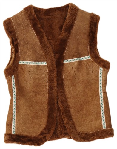 Vintage womens shearling gilet - womens,