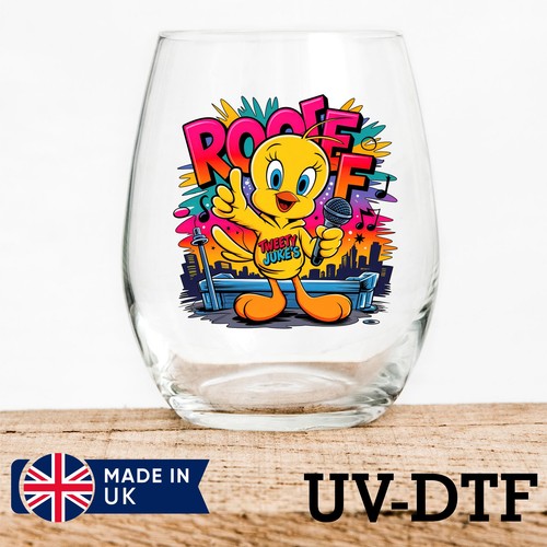 Tweety bird 8pcs dtf - tweety, uv