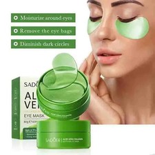 60 Pcs Under Eye Pads Aloe Vera Collagen Mask Hydrating Anti Aging Wrinkles UK.