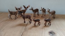 Schleich Deer Herd 8 Figures Large Collection Roebuck,  Deer, Fawn Retired