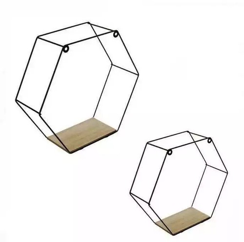 Floating hexagonal shelves - hexagonal,