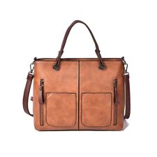 Fashion Women PU leather messenger bag handbag shoulder bag girls ladies brown