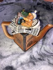  CARDEW Teapot England Small Moving Day Crate Toys Dishes Clock Newspaper