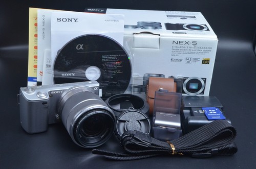 Sony alpha nex - sony, silver