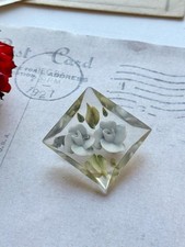 Vintage lucite rose brooch - vintage,