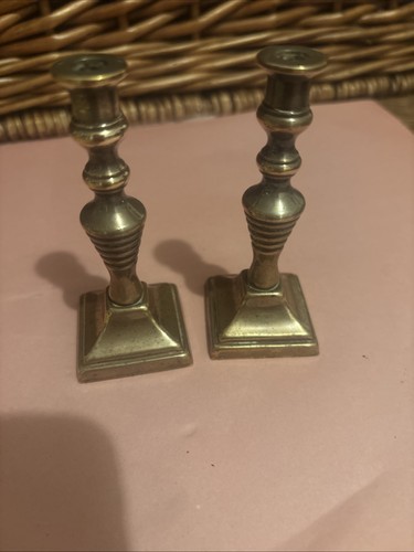 Vintage brass candlesticks - vintage,