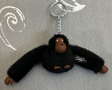 Kipling Handbag Davina Black Monkey Gorilla Ape Thumb Sucking Keychain Keyring 