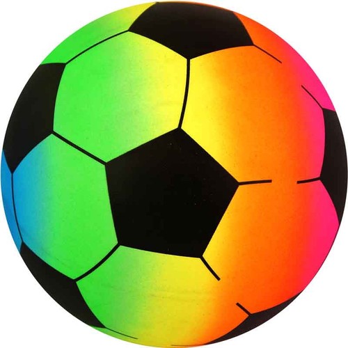 Pvc rainbow football - pvc, 23cm