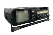 Vintage Hitachi K-50L Portable TV - Radio - Tape Faulty Part Working Prop.