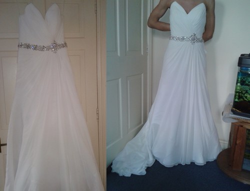 Ivory womens wedding dress - ivory,