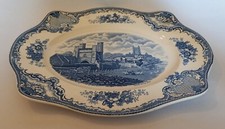 Johnson Bros England: Old Britain Castles, Blue & White, Serving Platter
