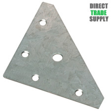 Corner Brace 82mm Flanged Flat Angle Bracket Plate Cabinet Cupboard Fixing