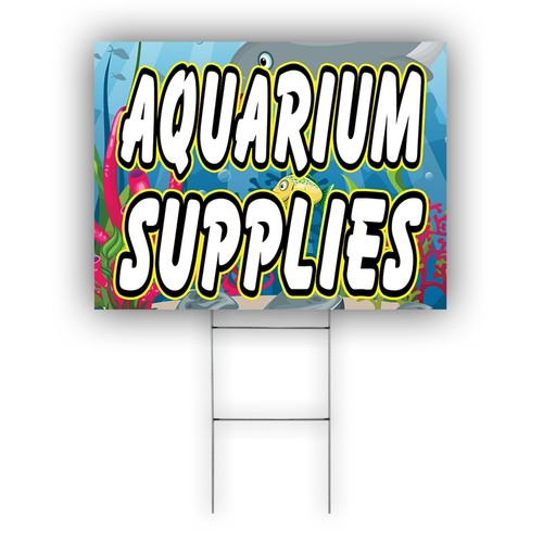 Aquarium supplies advertising - aquarium,