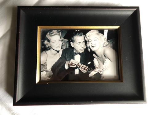 Lauren bacall signed framed - bacall,