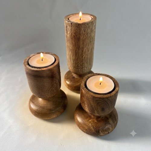 Set hand turned wooden - turned,