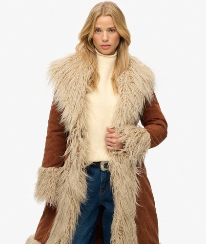 Superdry chestnut brown long - superdry,
